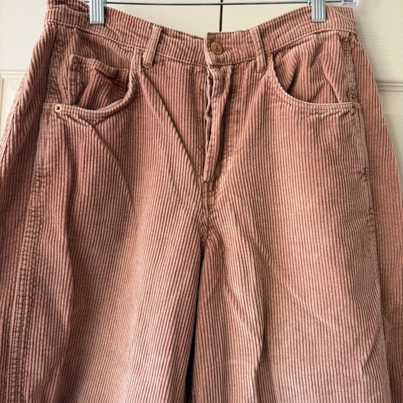 Free People We The Free Good Luck Mid Rise Corduroy Barrel Pant 27 - Picture 4 of 6